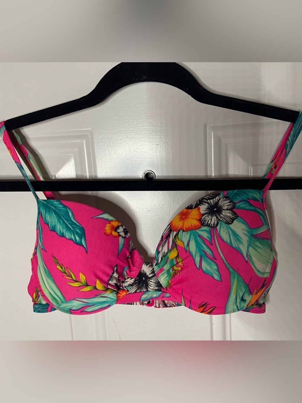 Tropical Pink Floral Bikini Top Old Navy